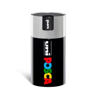 Afbeelding van POSCA UniPosca complete set met 18 gesorteerde acrylstiften, middelgrote punt 2,5 mm, kleuren voor kinderen en kunstenaars, effen geldig zoals stofkleuren, hout andere, in geschenkdoos zilver