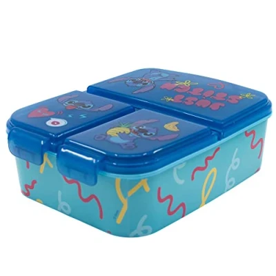 Afbeelding van Lunchbox met meerdere vakken, Stitch Palms
