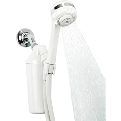 Afbeelding van Aquasana Douche water Filter System w/Handheld Wand Filtert meer dan 90% chloor Koolstof &amp; KDF Filtratie Media Verzacht huid en haar van hard AQ 4105 E WaterSense Certified