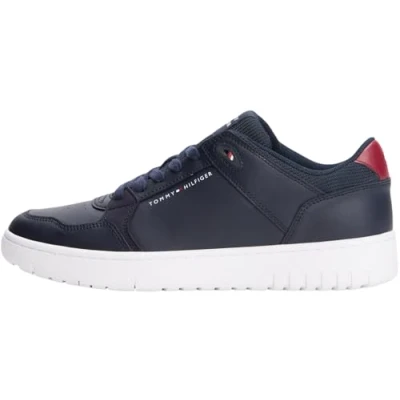 Afbeelding van Tommy Hilfiger TH Basket CORE Sneakers laag, Heren, Maat: 39, Desert sky Leer en textiel