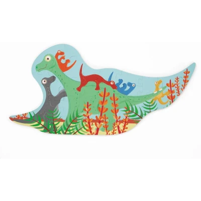 Afbeelding van Scratch europe silhouetpuzzel dino 30st