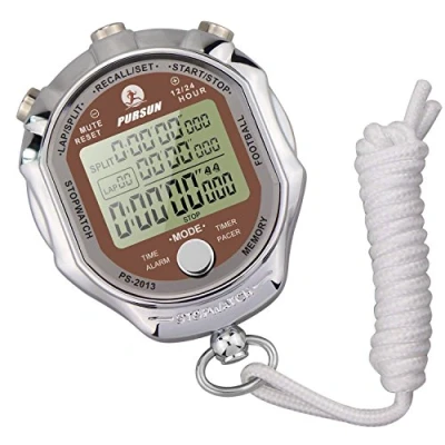 Afbeelding van LAOPAO Stopwatch, 100 stuks geheugengegevens, lcd elektronische metalen digitale chronograaf, timer voor basketbal, voetbal, baseball, sport, scheidsrechter trainer