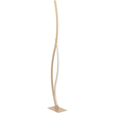 Afbeelding van EGLO Grisolia Staande lamp LED Staal;Kunststof Wit;Bruin