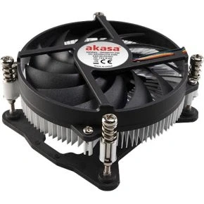 Afbeelding van Akasa AK CC6308EP01 Low Profile CPU Kuehler 92mm Chipset Montageplaat 9,6 cm Aluminium, Zwart