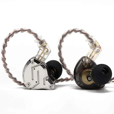 Afbeelding van Linsoul KZ ZS10 Pro, 4BA+1DD 5 Driver in Ear Monitor, HiFi bedrade oordopjes, Oordopjes voor gamers, Hybride IEM koptelefoon met roestvrij stalen front, 2 Pin afneembare kabel(Zwart,Zonder Mic)