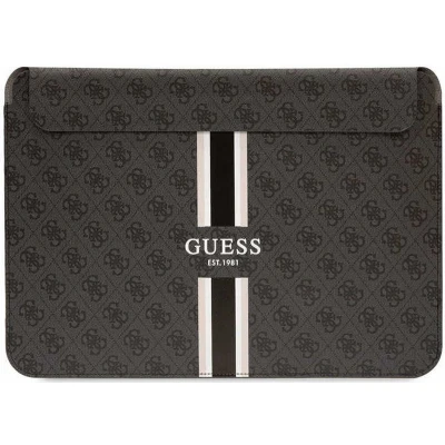 Afbeelding van Guess 4G Printed Stripe Sleeve voor o.a. Apple MacBook (16&quot;) Grijs
