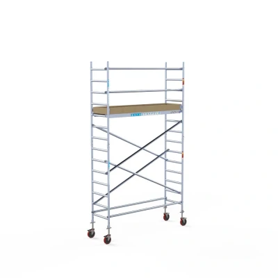 Afbeelding van Rolsteiger Euroscaffold Basic Schoren L250xB75 5.20m werkhoogte Carbon platformen