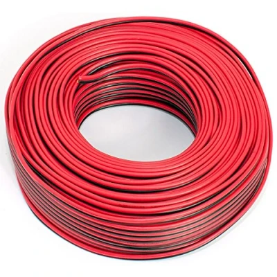 Afbeelding van luidsprekerkabel 2x0,50mm2 50m rood zwart CCA audiokabel