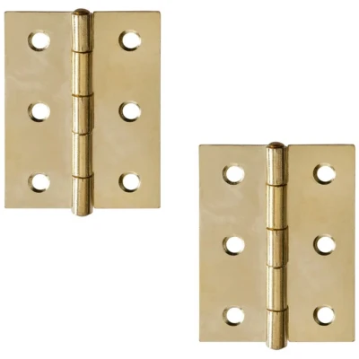 Afbeelding van Scharnier 60x46mm vermessingd 2 stuks