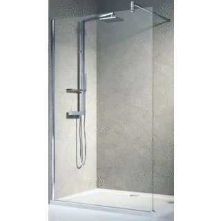 Afbeelding van Novellini Lunes H inloopdouche 117 118.5 cm h.glas chr.