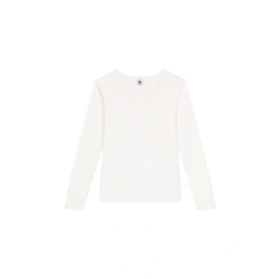 Afbeelding van Petit Bateau T shirt met lange mouwen voor dames, Ecume, L, Ecu, L