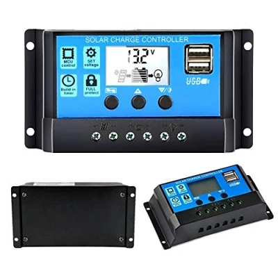 Afbeelding van Y&amp;H 20A 12V/24V Solar Charger Controller Zonnepaneel Batterij Intelligente regelaar met USB poort Display