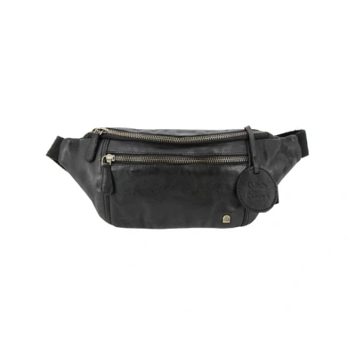 Afbeelding van Juscha Ju 48204 Heuptas Roberto Romana Bologna Zwart Echt Leer, 29X12X5Cm