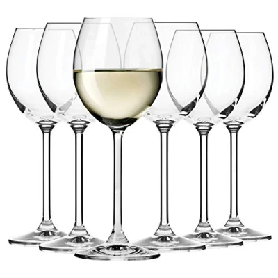 Afbeelding van KROSNO Witte Wijnglazen Set van 6 250 ML Venezia Collectie Perfect voor Thuis, Restaurants en Feesten Vaatwasser Bestendig