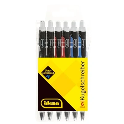 Afbeelding van Idena 500291 Balpen, 6 stuks, blauwschrijvend