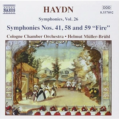 Afbeelding van Cologne Chamber Orchestra, Helmut Müller Brühl Haydn: Symphonies Volume 26 (41, 58, 59) (CD)