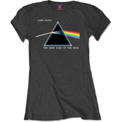 Afbeelding van Pink Floyd Dark Side Of The Moon Courier Dames T shirt L Zwart