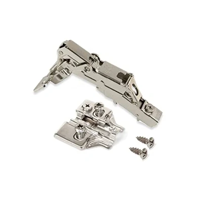 Afbeelding van Emuca 1015207 Pack van 2 scharnieren Ø35 mm 165 met zachte sluiting voor overlappende deuren en Euro accessoires het vastschroeven verbindingsbehuizing.