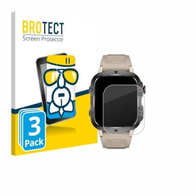 Afbeelding van BROTECT Screenprotector voor Sanorum QX11 GR 1.96&quot; Folie Beschermfolie Beschermglas transparant (3 Stuks)