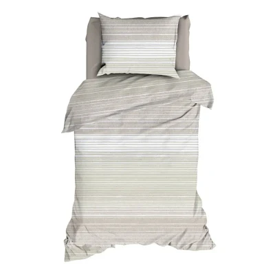 Afbeelding van Romanette Jordy Dekbedovertrek Eenpersoons 140x200/220 cm Chalky