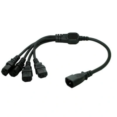 Afbeelding van Eonvic Stroomkabel IEC 320 C14 stekker naar 4XC13 bus type Y (60 cm)