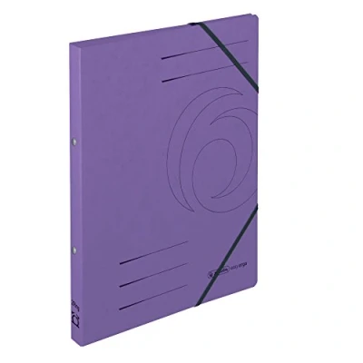 Afbeelding van herlitz 11255452 ringmap &quot;Quality&quot;, A4, violet, 2 ringmechanisme, rugbreedte 25 mm, 5 stuks