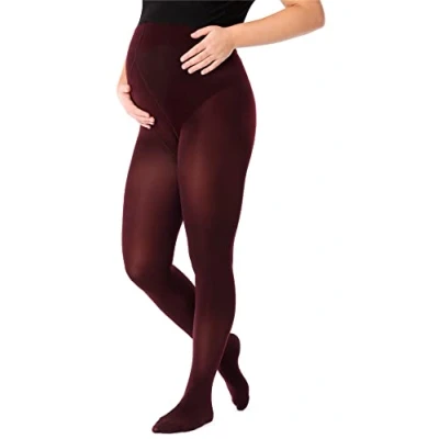 Afbeelding van BE Mammy Dames Panty Zwangerschapspanty 100 DEN Medium gloss Polyamide GI 1120 Wijnrood XL