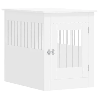 Afbeelding van vidaXL Hondenbench 55x80x68 cm bewerkt hout wit