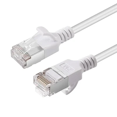 Afbeelding van Microconnect V FTP6A01W SLIM netwerkkabel Wit 1 m Cat6a U/FTP (STP)