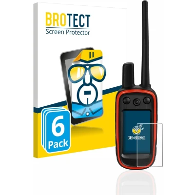 Afbeelding van BROTECT Screenprotector voor Garmin Alpha 100 Folie Beschermfolie transparant (6 Stuks)