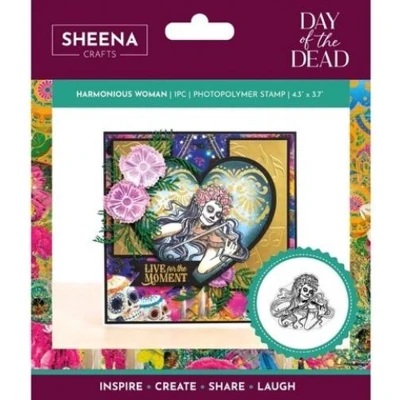 Afbeelding van Sheena Douglass Day of the Dead Clearstamp Harmonious Woman