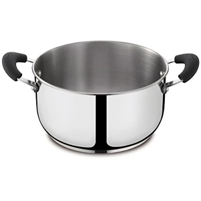 Afbeelding van Lagostina Gioiosa Deep Casserole met 2 handgrepen, roestvrij staal, diameter 22 cm, 4,0 liter