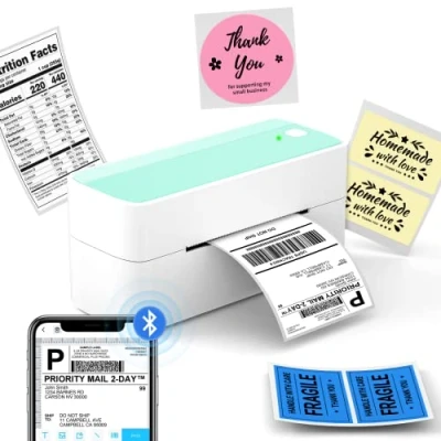 Afbeelding van Draadloze Thermische Label Printer Itari Bluetooth Verzending met Kleine postetiket 4x6 Compatibel voor GLS PostNL TNT Asendia FedEx Afdrukken en Thuis Gebruik