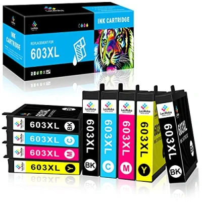 Afbeelding van LeciRoba 603xl voor Epson 603 inkt multipack en inktpatronen,voor XP 2100 2150 3100 3150 xp3155 4100 4150 Workforce WF 2810 WF2820 2840 2870 (9 pakketten)