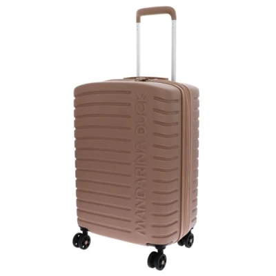 Afbeelding van MANDARINA DUCK Flyduck Expandable Cabin Trolley Champagne Oud roze 55cm