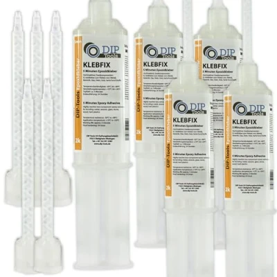 Afbeelding van DIP Tools 2 Componenten lijm Hersluitbaar epoxy resin Epoxyhars Transparant (5x25ml)