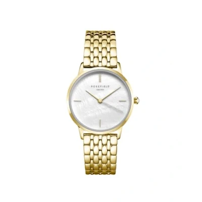 Afbeelding van Rosefield RMGSG R01 MOP Pearl Edit horloge dameshorloge Goudkleur