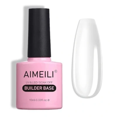 Afbeelding van AIMEILI Clear Builder Gel 5 in 1 Nail Extension Base Nagellak UV LED Gellack Soak Off Enhancement voor Nagels Gebouw, Versterking, Decoratie Lijm Vloeibare Manicure 10ml
