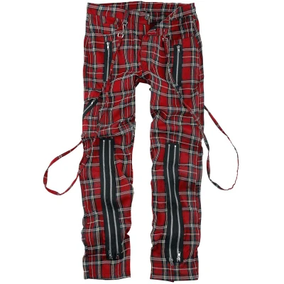 Afbeelding van Banned AVENGENCE CHECK Broek rechte pijpen 2XL Rood
