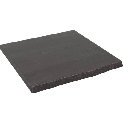 Afbeelding van vidaXL Wastafelblad 40x40x2 cm behandeld massief hout donkerbruin