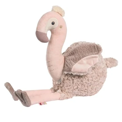 Afbeelding van Fehn knuffeldier Flamingo XL, speelgenoot, beschermer en knuffelvriend: groot om vast te pakken, voelen knuffelen, voor baby&#039;s peuters vanaf 0 maanden.
