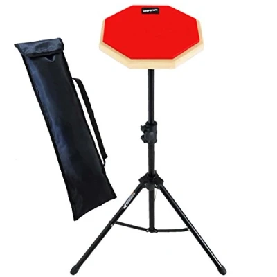 Afbeelding van keepdrum DP RD SET praktijkpad rood met oefenpad standaard en tas