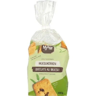 Afbeelding van Mjam Mueslikoek spelt bio 200 g