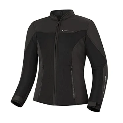 Afbeelding van SHIMA OPENAIR LADY Motorjack voor dames Lichtgewicht Ademend Zomer Mesh Womens City Biker Jas met CE Terug Schouder Elleboog Armor Pads Breedte Adjustwoment (zwart, S)