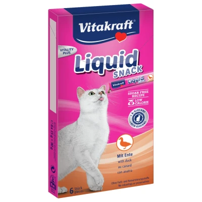 Afbeelding van Vitakraft Cat Liquid Snack Eend &amp; B Glucaan 6 ST
