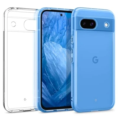 Afbeelding van Caseology Capella voor Google Pixel 8a hoesje [Kristalhelder] Valbescherming van militaire kwaliteit, zijgreeppatronen, Crystal Clear