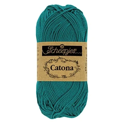 Afbeelding van Scheepjes Catona 401 Donker Blue Garen 10x10g