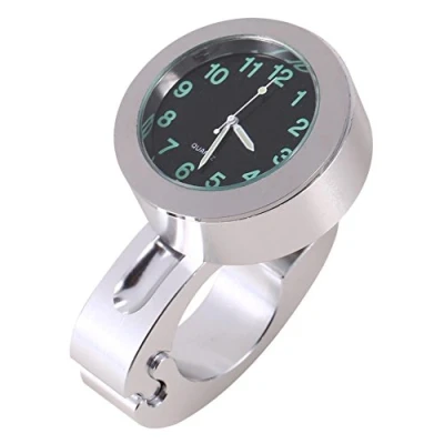Afbeelding van 7/8&quot; Universal Waterproof Motorcycle Clock Handlebar Watch Billet Aluminum for Most of the Cruiser Chopper Custom Motorfiets stuur