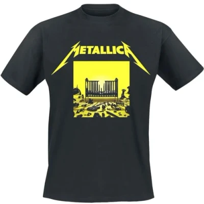 Afbeelding van Metallica Heren Tshirt L 72 Seasons Squared Cover Zwart