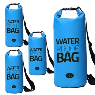Afbeelding van Eurocatch Waterdichte Dry Bag Duffel Tas Blauw 10 liter 4 Stuks